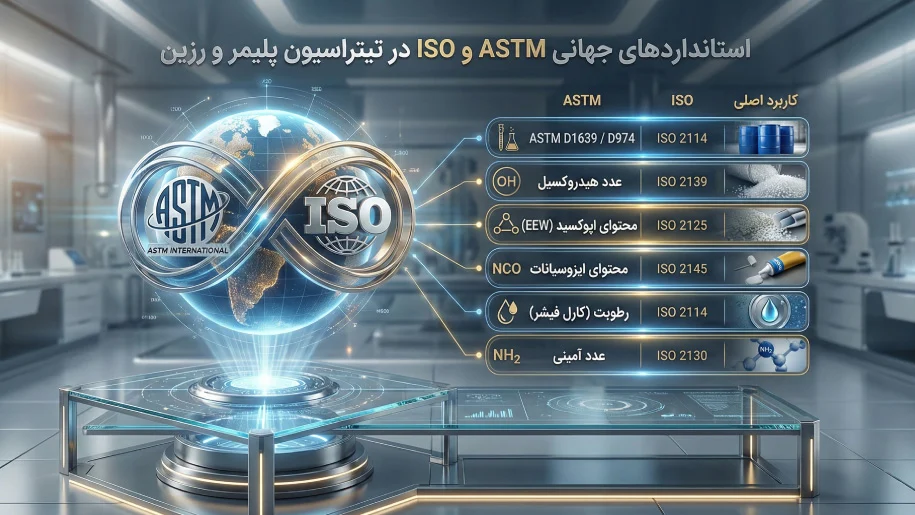 استانداردهای جهانی ASTM و ISO در تیتراسیون پلیمر و رزین