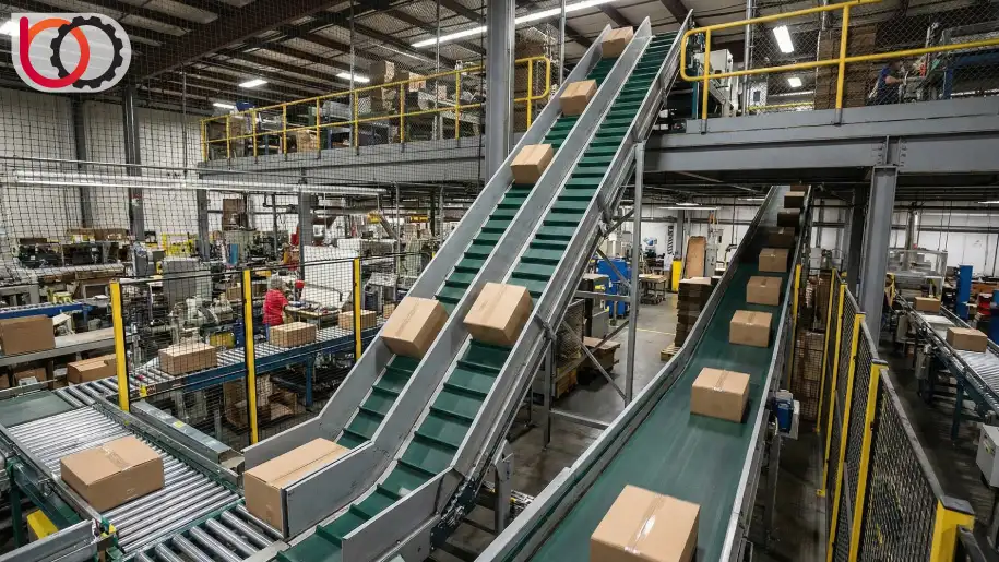 کاربرد نوار نقاله شیب‌دار برای تغییر ارتفاع در مسافت کم