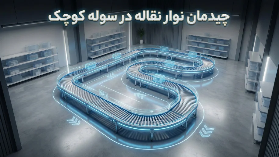 چیدمان نوار نقاله در سوله کوچک