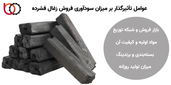 عوامل تاثیرگذار بر میزان سودآوری فروش زغال فشرده