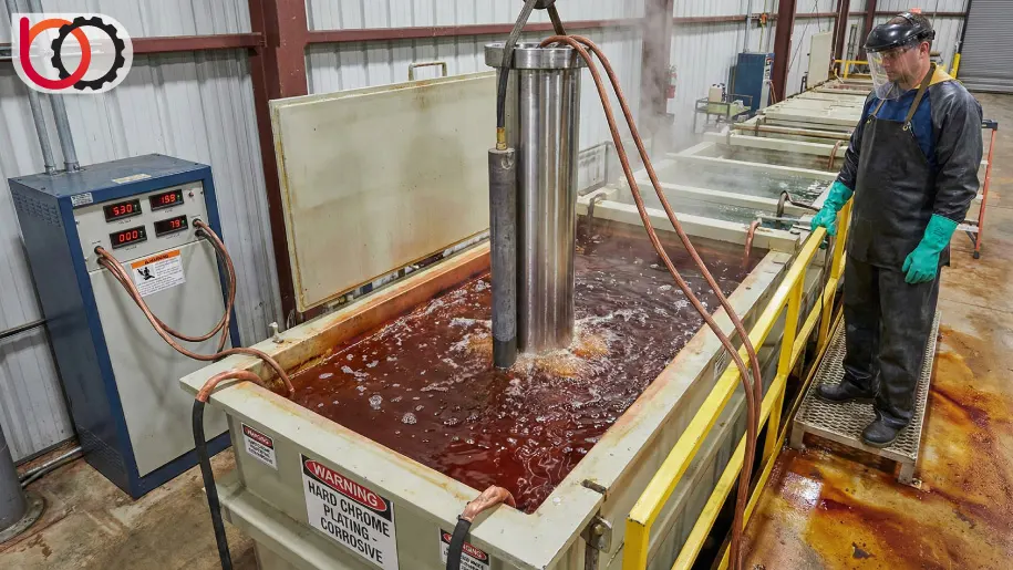 کروم‌کاری سخت داخل سیلندر برای مواد اسیدی (PVC)