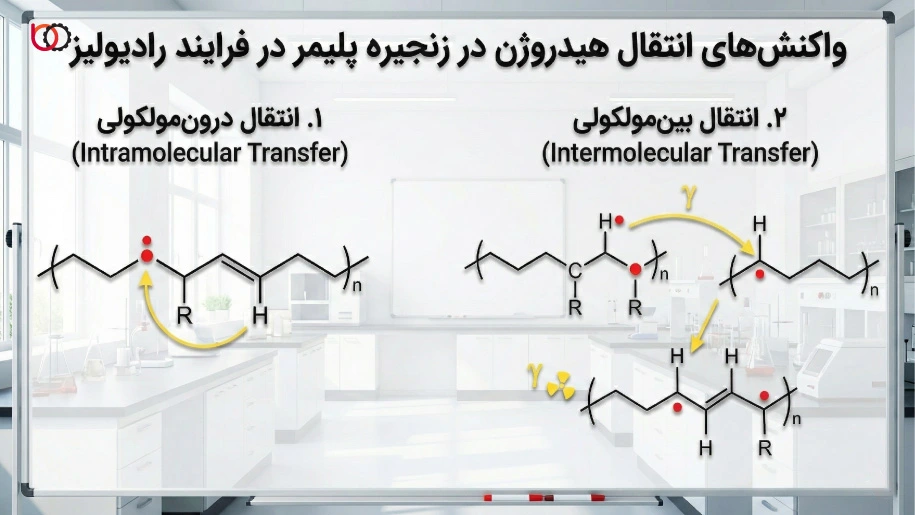 واکنش‌های انتقال هیدروژن در زنجیره پلیمر