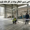 طراحی مسیر انتقال مواد در کارخانه پلیمری