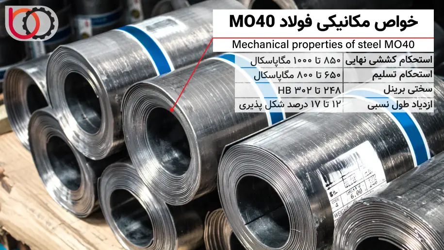 خواص مکانیکی فولاد Mo40