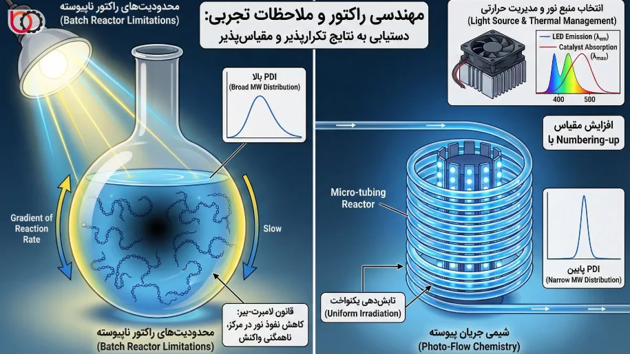 مهندسی راکتور و ملاحظات تجربی (Experimental Setup)
