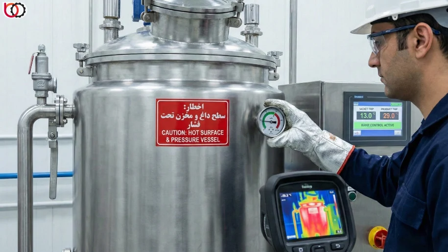 نکات ایمنی کار با میکسر ژاکت دار