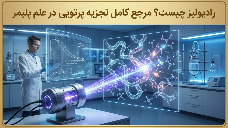 رادیولیز چیست؟ مرجع کامل تجزیه پرتویی در علم پلیمر