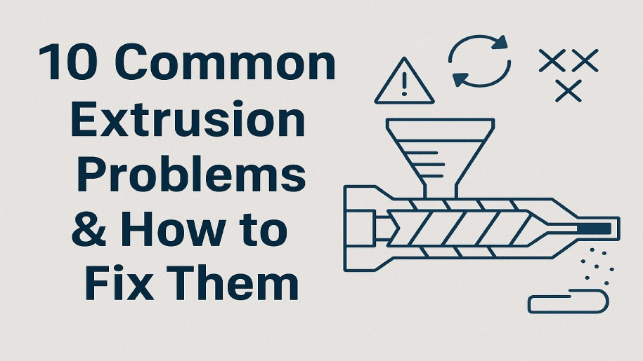 10 مشکل رایج در فرایند اکستروژن و نحوه برطرف کردن آن‌ها