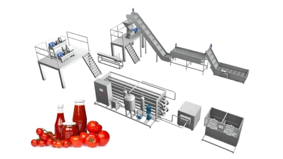 خط تولید رب گوجه فرنگی